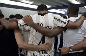 Confraternizacao após a partida entre Corinthians x Palmeiras, válida pela 31ª rodada do Campeonato Brasileiro de 2010, serie A, realizada esta tarde no estádio do Pacaembu