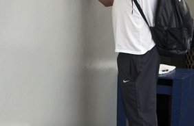 Ronaldo nos vestiários antes da partida entre Corinthians x Palmeiras, válida pela 31ª rodada do Campeonato Brasileiro de 2010, serie A, realizada esta tarde no estádio do Pacaembu