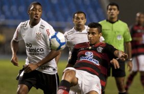 Durante a partida entre Flamengo x Corinthians, válida pela 32ª rodada do Campeonato Brasileiro de 2010, serie A, realizada esta noite no estádio do Engenhão