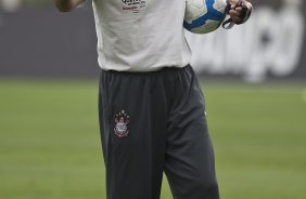 Tite durante o treino do Corinthians, realizado esta manh no CT Joaquim Grava no Parque Ecolgico. O prximo jogo da equipe ser quarta-feira, dia 03/11, contra o Ava, no Pacaembu, pela 33. a rodada do Campeonato Brasileiro de 2010