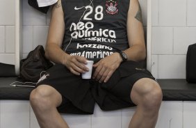 Chico nos vestirios antes da partida entre So Paulo x Corinthians, vlida pela 34 rodada do Campeonato Brasileiro de 2010, serie A, realizada esta tarde no estdio do Morumbi/SP