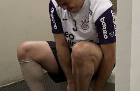 Ronaldo nos vestiários antes da partida entre Corinthians x Cruzeiro, válida pela 35ª rodada do Campeonato Brasileiro de 2010, serie A, realizada esta noite no estádio do Pacaembui/SP