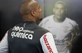 Roberto Carlos durante o treino do Corinthians realizado esta manh no CT Joaquim Grava, no Parque Ecolgico do Tiete. O prximo jogo da equipe ser domingo, dia 21/11, contra o Vitoria/BA, pela 36. a rodada do Campeonato Brasileiro de 2010