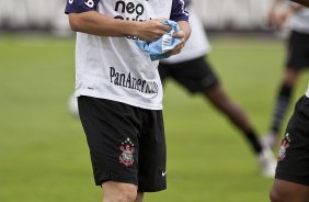 Bruno Cesar durante o treino do Corinthians realizado esta manh no CT Joaquim Grava, no Parque Ecolgico do Tiete. O prximo jogo da equipe ser domingo, dia 05/12, contra o Goias/GO, no estdio Serra Dourada, pela 38. a rodada do Campeonato Brasileiro de 2010