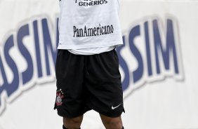 Iarley durante o treino do Corinthians realizado esta manh no CT Joaquim Grava, no Parque Ecolgico do Tiete. O prximo jogo da equipe ser domingo, dia 05/12, contra o Goias/GO, no estdio Serra Dourada, pela 38. a rodada do Campeonato Brasileiro de 2010