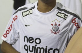 Dentinho nos vestirios antes da partida entre Bragantino/SP x Corinthians, vlida pela 2 rodada do Campeonato Paulista de 2011, realizada esta noite no estdio Nabi Abi Chedid, em Bragana Paulista, interior de So Paulo. Bragana Paulista/SP/Brasil