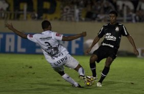 Durante a partida entre Bragantino/SP x Corinthians, vlida pela 2 rodada do Campeonato Paulista de 2011, realizada esta noite no estdio Nabi Abi Chedid, em Bragana Paulista, interior de So Paulo. Bragana Paulista/SP/Brasil