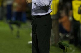 Durante a partida entre Bragantino/SP x Corinthians, vlida pela 2 rodada do Campeonato Paulista de 2011, realizada esta noite no estdio Nabi Abi Chedid, em Bragana Paulista, interior de So Paulo. Bragana Paulista/SP/Brasil
