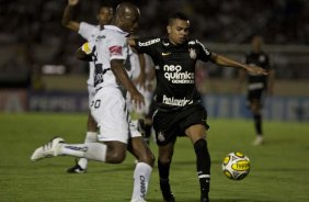Durante a partida entre Bragantino/SP x Corinthians, vlida pela 2 rodada do Campeonato Paulista de 2011, realizada esta noite no estdio Nabi Abi Chedid, em Bragana Paulista, interior de So Paulo. Bragana Paulista/SP/Brasil