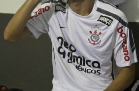 Marcelo Oliveira nos vestirios antes da partida entre Bragantino/SP x Corinthians, vlida pela 2 rodada do Campeonato Paulista de 2011, realizada esta noite no estdio Nabi Abi Chedid, em Bragana Paulista, interior de So Paulo. Bragana Paulista/SP/Brasil