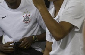 Moacir e Ralf nos vestirios antes da partida entre Bragantino/SP x Corinthians, vlida pela 2 rodada do Campeonato Paulista de 2011, realizada esta noite no estdio Nabi Abi Chedid, em Bragana Paulista, interior de So Paulo. Bragana Paulista/SP/Brasil