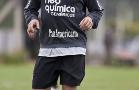 Ronaldo durante o treino de hoje a tarde no CT Joaquim Grava, no Parque Ecolgico do Tiete. O prximo jogo da equipe ser domingo, dia 23/01, contra o Noroeste/Bauru, vlida pela 3 rodada do Campeonato Paulista de 2011