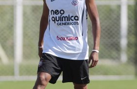 Luiz Ramirez do Corinthians durante treino realizado no centro de treinamento joaquim grava