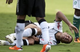 Durante a partida entre Palmeiras x Corinthians, vlida pela 7 rodada do Campeonato Paulista de 2011, realizada esta tarde no estdio do Pacaembu