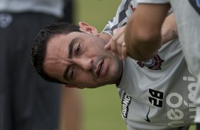 Chico durante o treino desta tarde no CT Joaquim Grava, no Parque Ecolgico do Tiete. O time se prepara para o jogo contra o Mogi Mirim, quinta-feira, dia 17/02, complementando a 4 rodada do Campeonato Paulista 2011