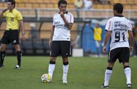 Durante a partida entre Corinthians x Santos, vlida pela 9 rodada do Campeonato Paulista de 2011, realizada esta tarde no estdio do Pacaembu