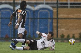 Durante a partida entre Corinthians x Santos, vlida pela 9 rodada do Campeonato Paulista de 2011, realizada esta tarde no estdio do Pacaembu