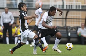 Durante a partida entre Corinthians x Santos, vlida pela 9 rodada do Campeonato Paulista de 2011, realizada esta tarde no estdio do Pacaembu