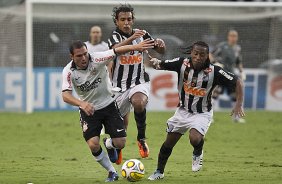 Durante a partida entre Corinthians x Santos, vlida pela 9 rodada do Campeonato Paulista de 2011, realizada esta tarde no estdio do Pacaembu