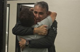 Durante a partida entre Corinthians x Santos, vlida pela 9 rodada do Campeonato Paulista de 2011, realizada esta tarde no estdio do Pacaembu