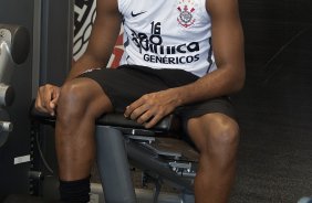 Jucilei durante o treino desta manh no CT Joaquim Grava, no Parque Ecolgico do Tiete. O time se prepara para o jogo contra o Grmio Prudente, sbado, dia 26/02, no Pacaembu, pela 10 rodada do Campeonato Paulista 2011