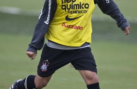 Morais durante o treino do Corinthians esta tarde no CT Joaquim Grava, Parque Ecolgico do Tiete. O time se prepara para o jogo contra o Linense, sbado, dia 05/03, no estdio Gilberto Lopes, em Lins/SP, pela 11 rodada do Campeonato Paulista 2011