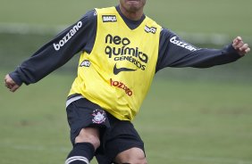 Morais durante o treino do Corinthians esta tarde no CT Joaquim Grava, Parque Ecolgico do Tiete. O time se prepara para o jogo contra o Linense, sbado, dia 05/03, no estdio Gilberto Lopes, em Lins/SP, pela 11 rodada do Campeonato Paulista 2011