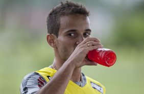 Morais durante o treino do Corinthians esta tarde no CT Joaquim Grava, Parque Ecolgico do Tiete. O time se prepara para o jogo contra o Linense, sbado, dia 05/03, no estdio Gilberto Lopes, em Lins/SP, pela 11 rodada do Campeonato Paulista 2011