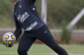 Julio Cesar durante o treino do Corinthians realizado esta tarde no CT Joaquim Grava, Parque Ecolgico do Tiete. O time se prepara para o jogo contra o Oeste, amanh, 4a. feira dia 23/03, no estdio do Pacaembu, pela 15 rodada do Campeonato Paulista 2011