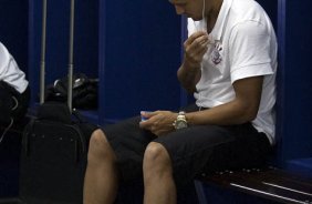 Edno nos vestirios antes da partida entre So Paulo x Corinthians, realizada esta tarde no estdio Arena de Barueri, pela 16 rodada do Campeonato Paulista 2011