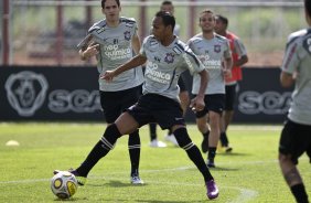 Liedson durante o treino do Corinthians realizado esta manhã no CT Joaquim Grava, Parque Ecológico do Tiete. O time se prepara para o jogo contra o Botafogo/RP, amanhã, domingo dia 03/04/2011, no estádio Santa Cruz em Ribeirão Preto, pela 17ª rodada do Campeonato Paulista 2011