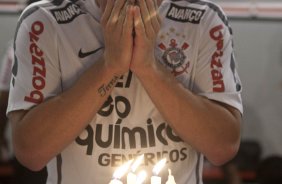 Bruno Cesar nos vestiários antes da partida entre Botafogo/RP x Corinthians, realizada esta noite no estádio Santa Cruz, pela 17ª rodada do Campeonato Paulista 2011. Ribeirão Preto/Sao Paulo/Brasil
