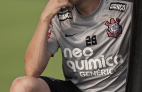 Chico durante o treino do Corinthians realizado esta tarde no CT Joaquim Grava, Parque Ecolgico do Tiete. O time se prepara para o jogo contra o So Caetano, domingo dia 10/04/2011, no estdio do Pacaembu, pela 18 rodada do Campeonato Paulista 2011