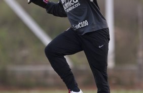 Julio Cesar durante o treino do Corinthians realizado esta tarde no CT Joaquim Grava, Parque Ecológico do Tiete. O time se prepara para o jogo contra o São Caetano, domingo dia 10/04/2011, no estádio do Pacaembu, pela 18ª rodada do Campeonato Paulista 2011