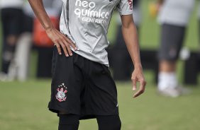 Liedson durante o treino do Corinthians realizado esta tarde no CT Joaquim Grava, Parque Ecolgico do Tiete. O time se prepara para o jogo contra o So Caetano, domingo dia 10/04/2011, no estdio do Pacaembu, pela 18 rodada do Campeonato Paulista 2011