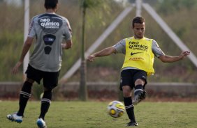 Morais durante o treino do Corinthians realizado esta tarde no CT Joaquim Grava, Parque Ecolgico do Tiete. O time se prepara para o jogo contra o So Caetano, domingo dia 10/04/2011, no estdio do Pacaembu, pela 18 rodada do Campeonato Paulista 2011