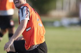 Bruno Cesar durante treino do Corinthians esta tarde no CT Joaquim Grava, no Parque Ecolgico do Tiete. O time se prepara para o jogo contra o Oeste de Itpolis, dia 23/04,  noite, no estdio do Pacaembu, pelas quartas de final do Campeonato Paulista 2011