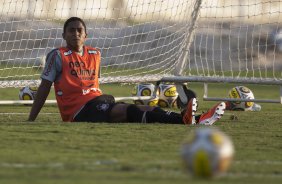 Jorge Henrique durante treino do Corinthians esta tarde no CT Joaquim Grava, no Parque Ecolgico do Tiete. O time se prepara para o jogo contra o Oeste de Itpolis, dia 23/04,  noite, no estdio do Pacaembu, pelas quartas de final do Campeonato Paulista 2011