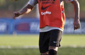 Jorge Henrique durante treino do Corinthians esta tarde no CT Joaquim Grava, no Parque Ecolgico do Tiete. O time se prepara para o jogo contra o Oeste de Itpolis, dia 23/04,  noite, no estdio do Pacaembu, pelas quartas de final do Campeonato Paulista 2011