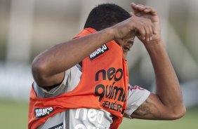 Jorge Henrique durante treino do Corinthians esta tarde no CT Joaquim Grava, no Parque Ecolgico do Tiete. O time se prepara para o jogo contra o Oeste de Itpolis, dia 23/04,  noite, no estdio do Pacaembu, pelas quartas de final do Campeonato Paulista 2011