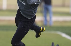 Gauther durante treino do Corinthians esta manh no CT Joaquim Grava, Parque Ecolgico do Tiete. O time se prepara para o jogo contra o Santos, domingo, dia 08/05,  tarde, no estdio do Pacaembu, primeiro jogo das finais do Campeonato Paulista 2011