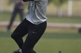 Rafael Santos durante treino do Corinthians esta manh no CT Joaquim Grava, Parque Ecolgico do Tiete. O time se prepara para o jogo contra o Santos, domingo, dia 08/05,  tarde, no estdio do Pacaembu, primeiro jogo das finais do Campeonato Paulista 2011