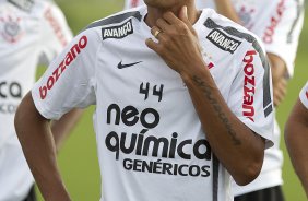 Liedson durante o treino do Corinthians realizado esta tarde no CT Joaquim Grava, no Parque Ecológico do Tiete. O time se prepara para o jogo contra o Santos, domingo a tarde, dia 15/05, na Vila Belmiro, em Santos, decisão do Campeonato Paulista 2011