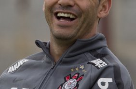 Chicão durante o treino do Corinthians realizado esta manhã no CT Joaquim Grava, no Parque Ecológico do Tiete. O time se prepara para o jogo contra o Santos, domingo a tarde, dia 15/05, na Vila Belmiro, em Santos, decisão do Campeonato Paulista 2011