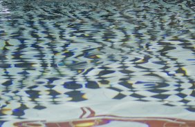 O atacante Adriano fazendo fisioterapia na piscina durante treino do Corinthians esta tarde no CT Joaquim Grava, no Parque Ecolgico do Tiete. O time se prepara para o jogo contra o Grmio, domingo a tarde, dia 22/05, no estdio Olmpico, em Porto Alegre, pela 1 rodada do Brasileiro 2011