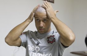 Alessandro nos vestirios antes da partida entre Corinthians x Coritiba, realizada esta tarde no estdio da Fonte, em Araraquara/SP, segunda rodada do Campeonato Brasileiro de 2011