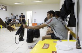 Wallace nos vestiários antes da partida entre Corinthians x Coritiba, realizada esta tarde no estádio da Fonte, em Araraquara/SP, segunda rodada do Campeonato Brasileiro de 2011