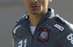 Alex durante treino do Corinthians esta manh no CT Joaquim Grava, no Parque Ecolgico do Tiete. O time se prepara para o jogo contra o Flamengo, dia 05/06, domingo a tarde, no estdio do Engenho, pela 3 rodada do Brasileiro 2011