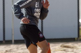 Alex durante treino do Corinthians esta manh no CT Joaquim Grava, no Parque Ecolgico do Tiete. O time se prepara para o jogo contra o Flamengo, dia 05/06, domingo a tarde, no estdio do Engenho, pela 3 rodada do Brasileiro 2011