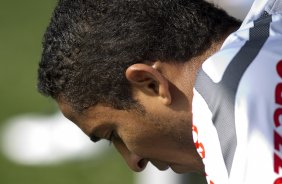 Jorge Henrique durante treino do Corinthians esta manh no CT Joaquim Grava, no Parque Ecolgico do Tiete. O time se prepara para o jogo contra o Flamengo, dia 05/06, domingo a tarde, no estdio do Engenho, pela 3 rodada do Brasileiro 2011